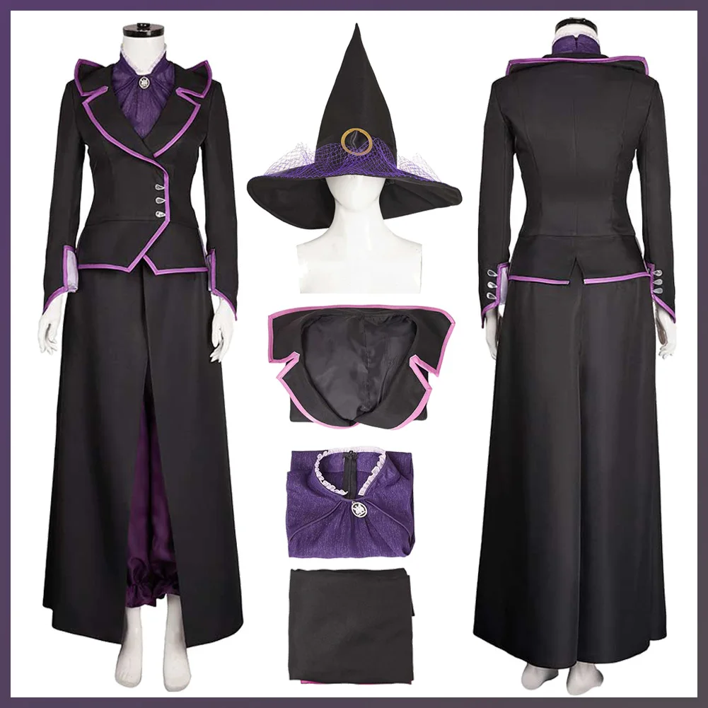 2024 TV Dark Diary Fenale Superhero Costume Disguise Witch Agatha Cosplay Fantasy Hat Purple Black Suits Clothing Women Outfits
2024 TV Dark Diary Fenale Superhero Costume Disguise Witch Agatha Cosplay Fantasy Hat Purple Black Suits Clothing Women Outfits