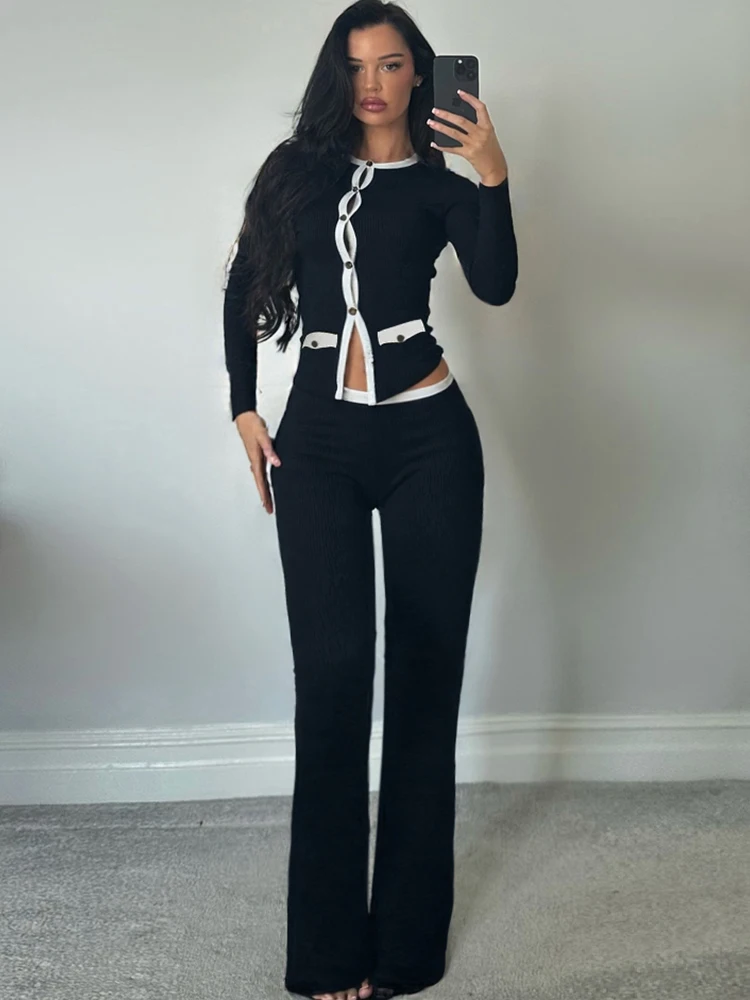 Whatiwear, повседневный модный комплект из 2 предметов, женский однобортный кардиган, куртка + прямые брюки, уличный универсальный стиль, элегантные костюмы
Whatiwear, повседневный модный комплект из 2 предметов, женский однобортный кардиган, куртка + прямые брюки, уличный универсальный стиль, элегантные костюмы