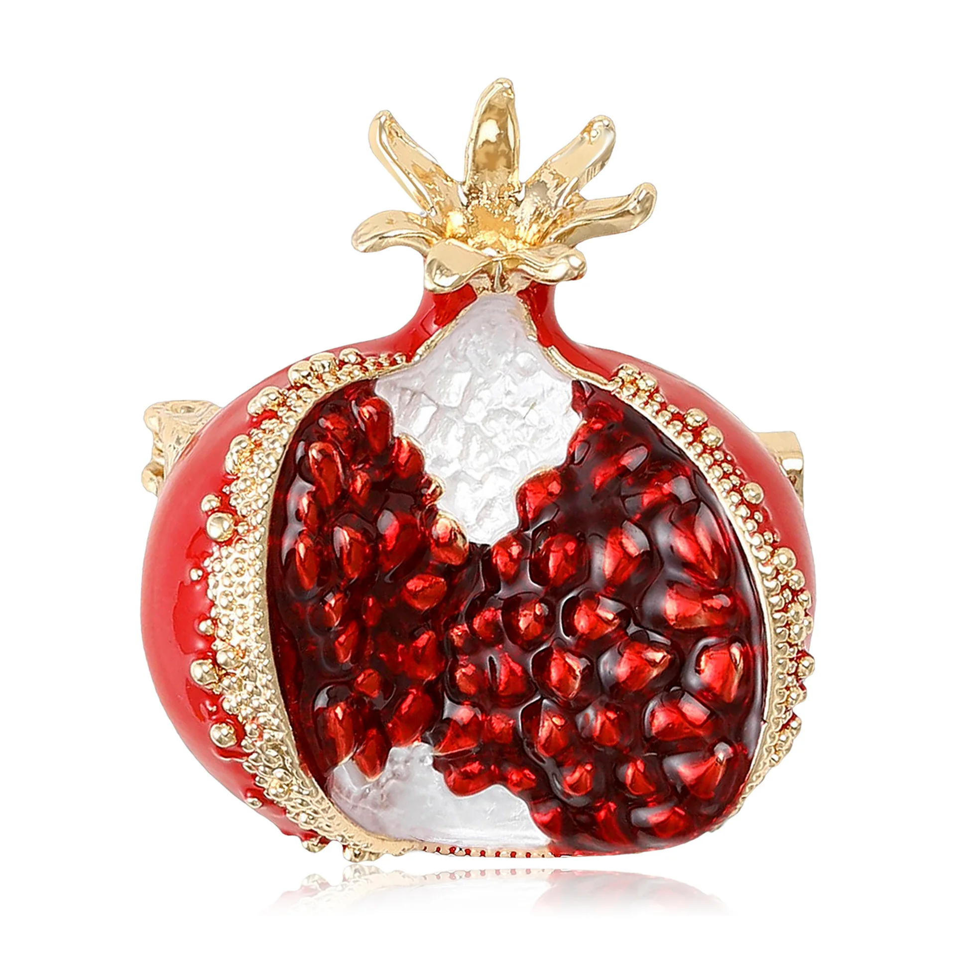 Fashionable Enamel Rhinestone Pomegranate Brooch, Women's Elegant Coat Cardigan, Fruit Pin, Banquet, Party And Festival Gifts
Fashionable Enamel Rhinestone Pomegranate Brooch, Women's Elegant Coat Cardigan, Fruit Pin, Banquet, Party And Festival Gifts