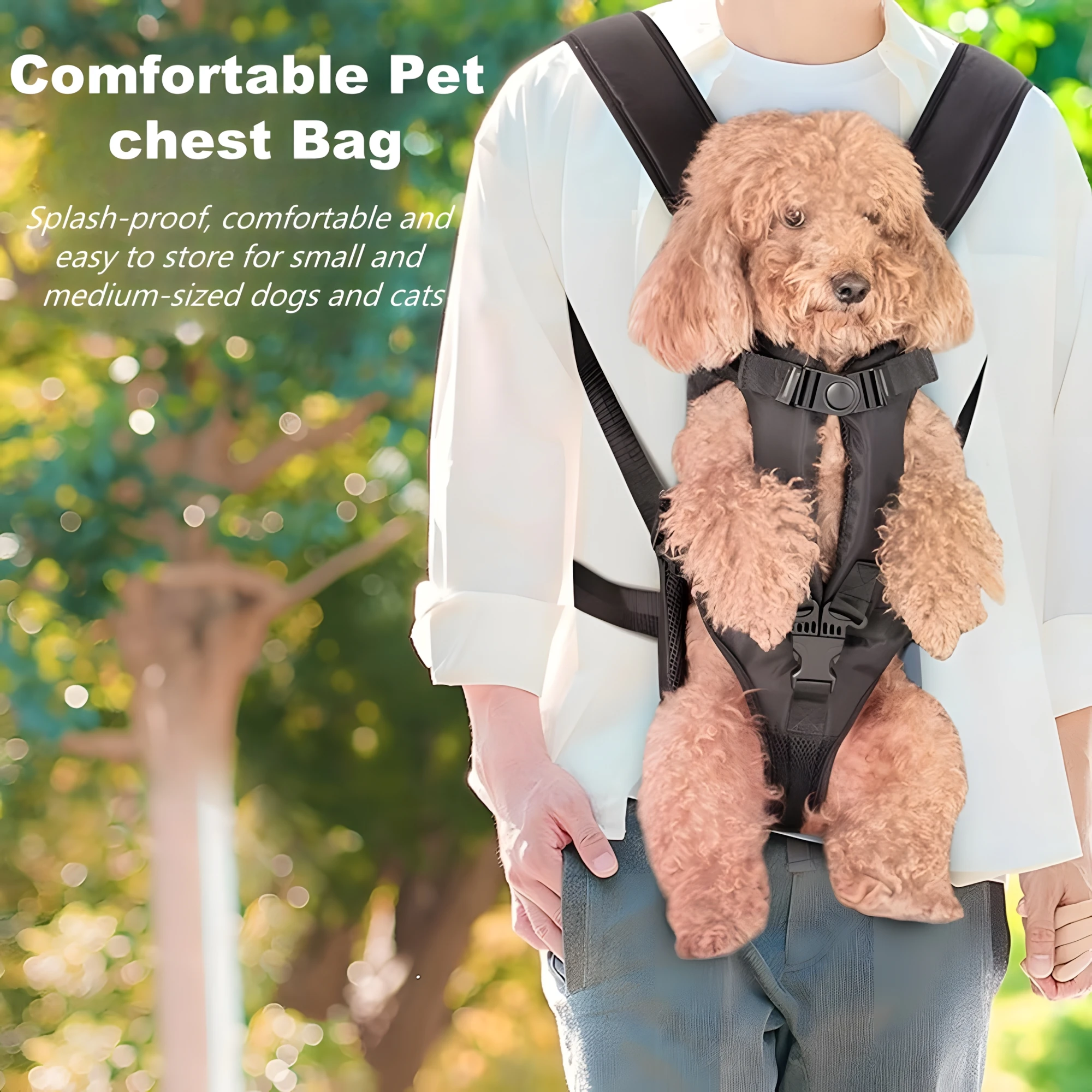 Adjustable Easy-fit Front Dog Pouch Carrier Backpack Pet Portable Breathable Bag Double Shoulder for Hiking Camping Cycling
Adjustable Easy-fit Front Dog Pouch Carrier Backpack Pet Portable Breathable Bag Double Shoulder for Hiking Camping Cycling