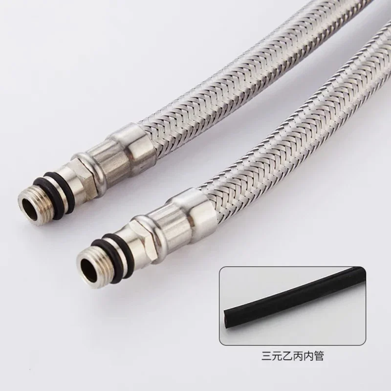 1Pcs SS Braided Pointed Hose,Faucet Inlet Anti-Burst,for Kitchen Bath Hot Cold Water PipeHigh Press Resist Thickened Universal
1Pcs SS Braided Pointed Hose,Faucet Inlet Anti-Burst,for Kitchen Bath Hot Cold Water PipeHigh Press Resist Thickened Universal