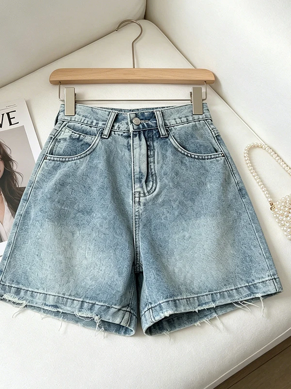 Summer 2026 plus Size Women's Fashionable Denim Shorts High Waist A-Line Wide Leg Pants Straight Cut Pure Color Korean Style
Summer 2026 plus Size Women's Fashionable Denim Shorts High Waist A-Line Wide Leg Pants Straight Cut Pure Color Korean Style