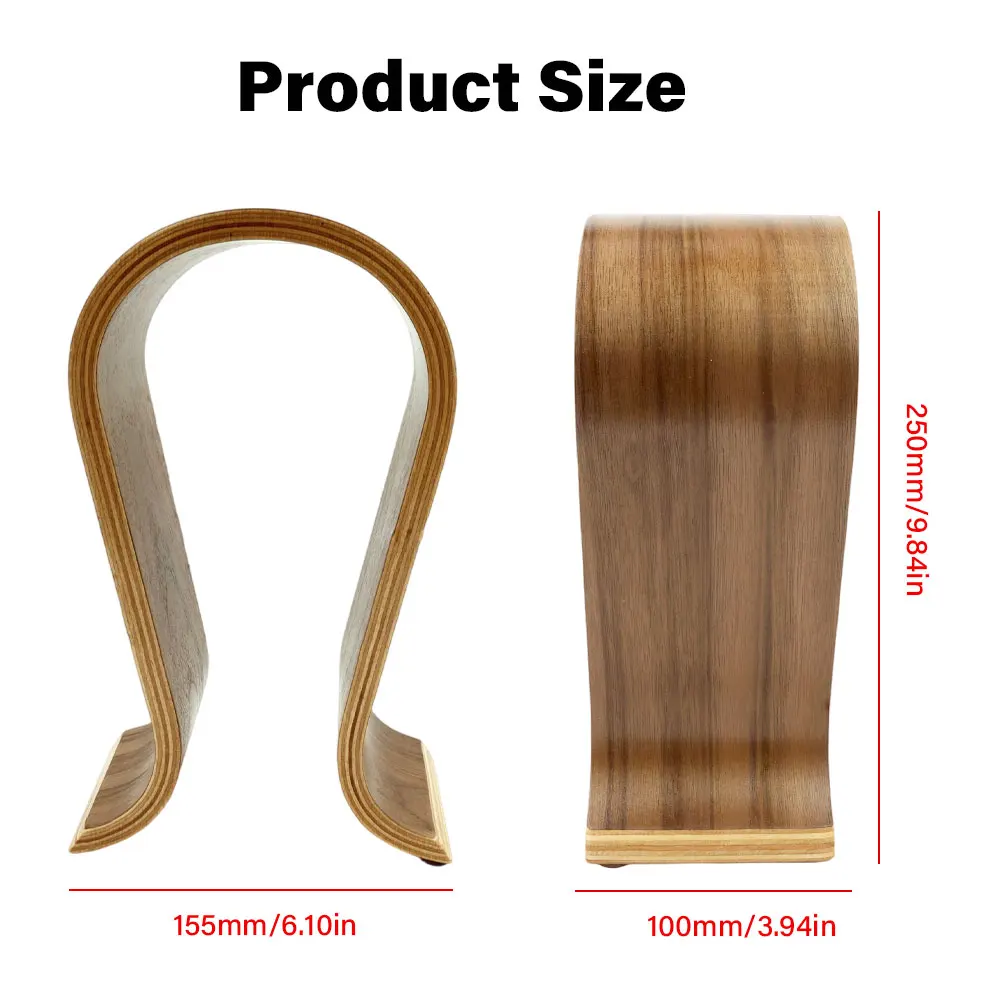 2025 New Solid Wood Minimalist Headphones Display Stand Universal U-Shape Design Compatible with Most Gaming&Office Headsets
2025 New Solid Wood Minimalist Headphones Display Stand Universal U-Shape Design Compatible with Most Gaming&Office Headsets