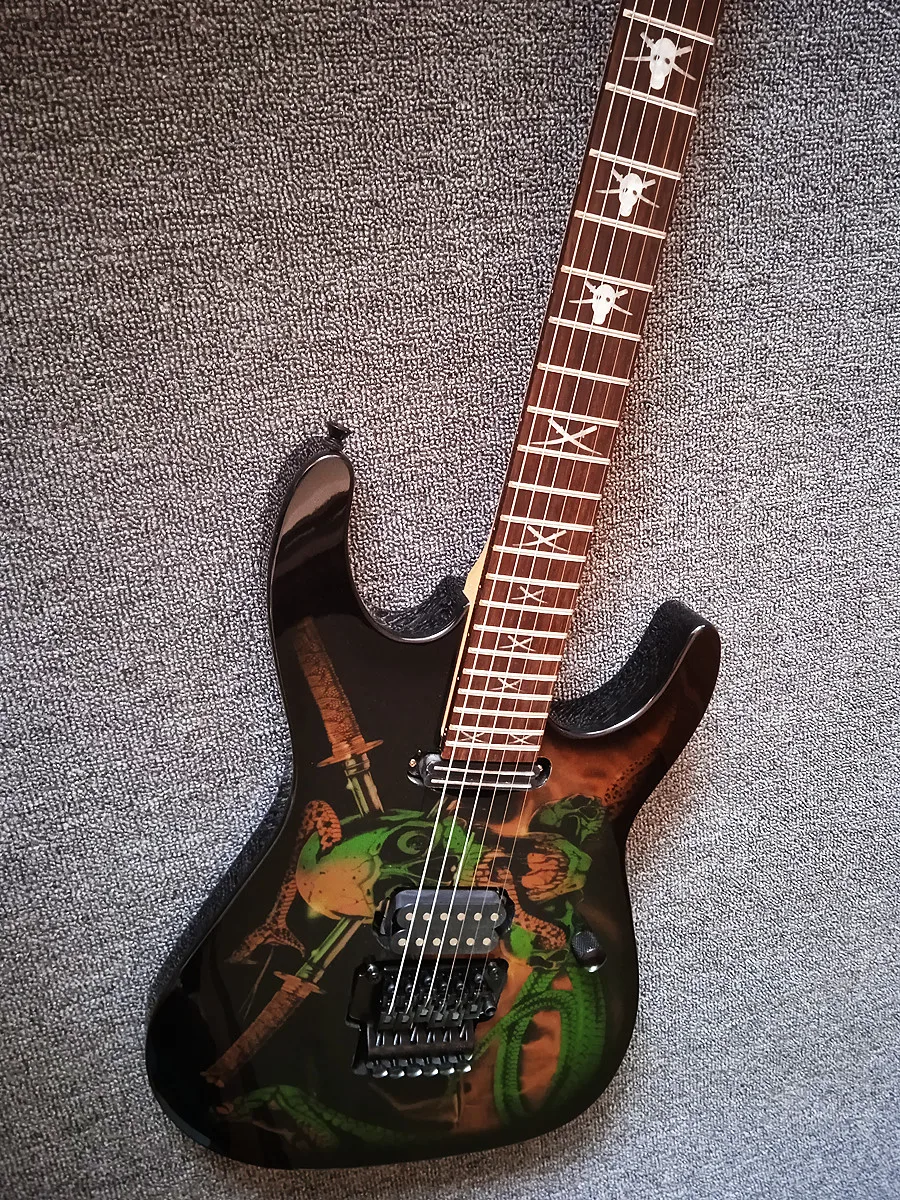 Electric Guitar Skulls & Snakes George Lynch Signature Floyd Rose Tremolo Bridge
Electric Guitar Skulls & Snakes George Lynch Signature Floyd Rose Tremolo Bridge
