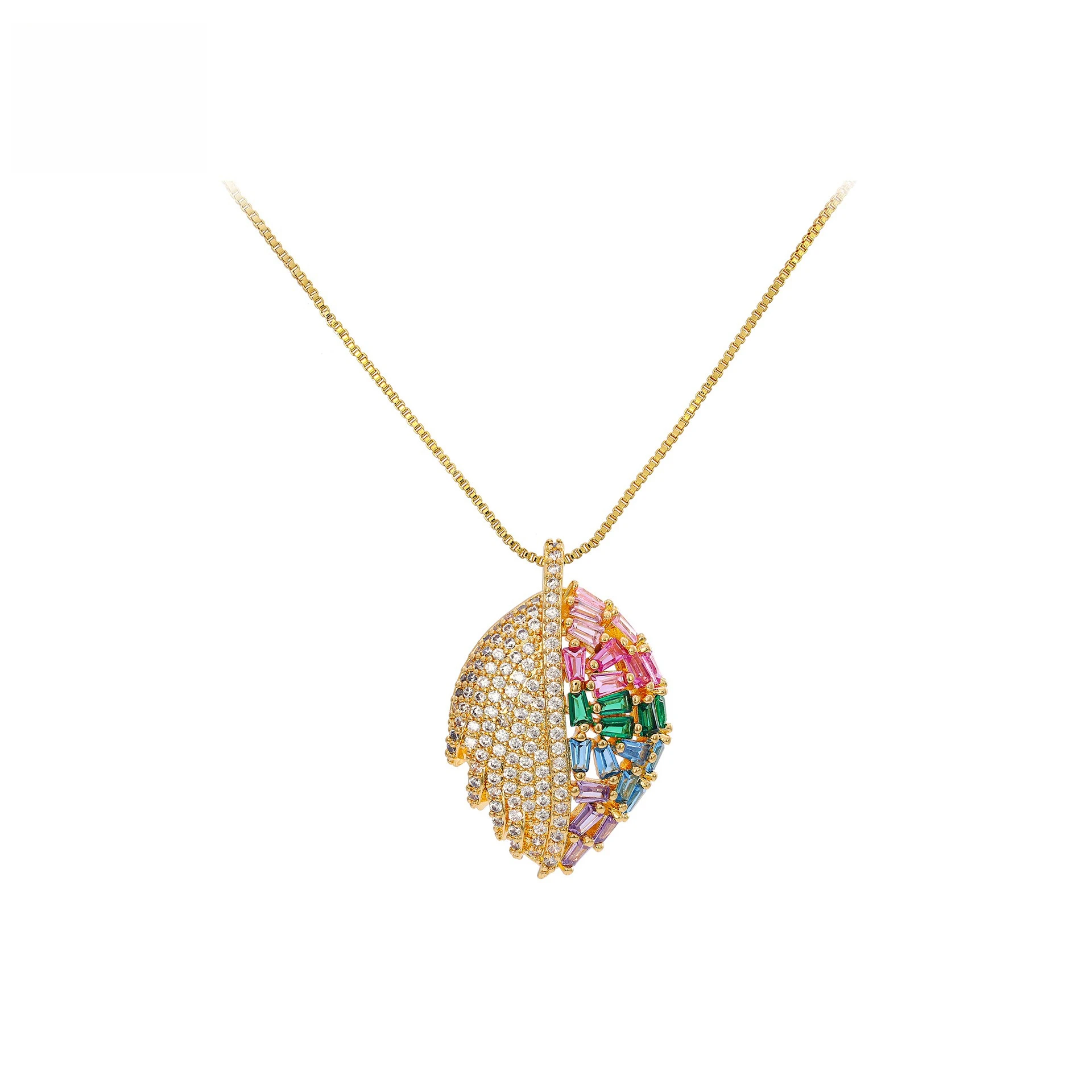 Exquisite 18K Gold Plated Copper Necklace Women Colorful Leaf Pendant Dainty & Unique Jewelry Collection
Exquisite 18K Gold Plated Copper Necklace Women Colorful Leaf Pendant Dainty & Unique Jewelry Collection