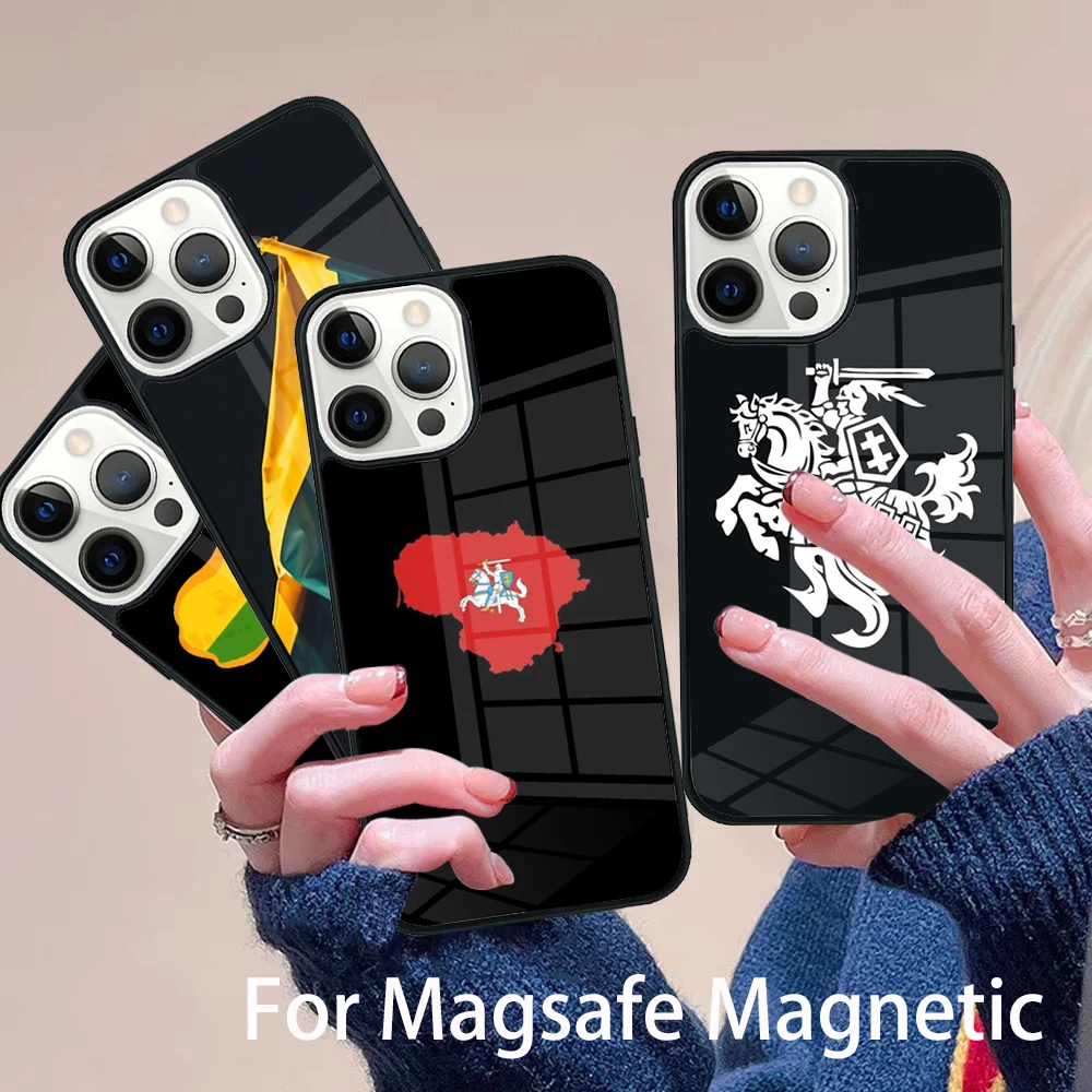 Lithuania Flag Phone Case Magesafe Magnetic Wireless Charge Cover For IPhone 16 11 12 13 14 15 Pro Max Plus
Lithuania Flag Phone Case Magesafe Magnetic Wireless Charge Cover For IPhone 16 11 12 13 14 15 Pro Max Plus