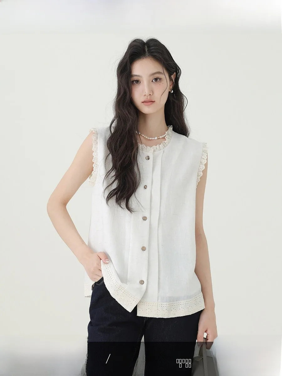 Chachastu Lace Trim oulder round Ne Svel irt Women Summer Ele Simple Slimming Outerwear Top Polyester Blend
Chachastu Lace Trim oulder round Ne Svel irt Women Summer Ele Simple Slimming Outerwear Top Polyester Blend