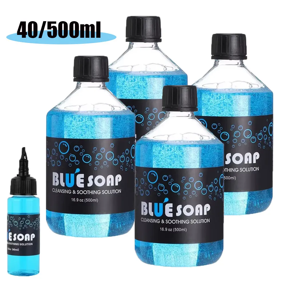 500/40ML Tattoo Blue Soap Concentrating Soothing Soap Tattoo Cleaning Tool Aftercare Solution Liquid Avoiding Skin Tattoo Supply
500/40ML Tattoo Blue Soap Concentrating Soothing Soap Tattoo Cleaning Tool Aftercare Solution Liquid Avoiding Skin Tattoo Supply