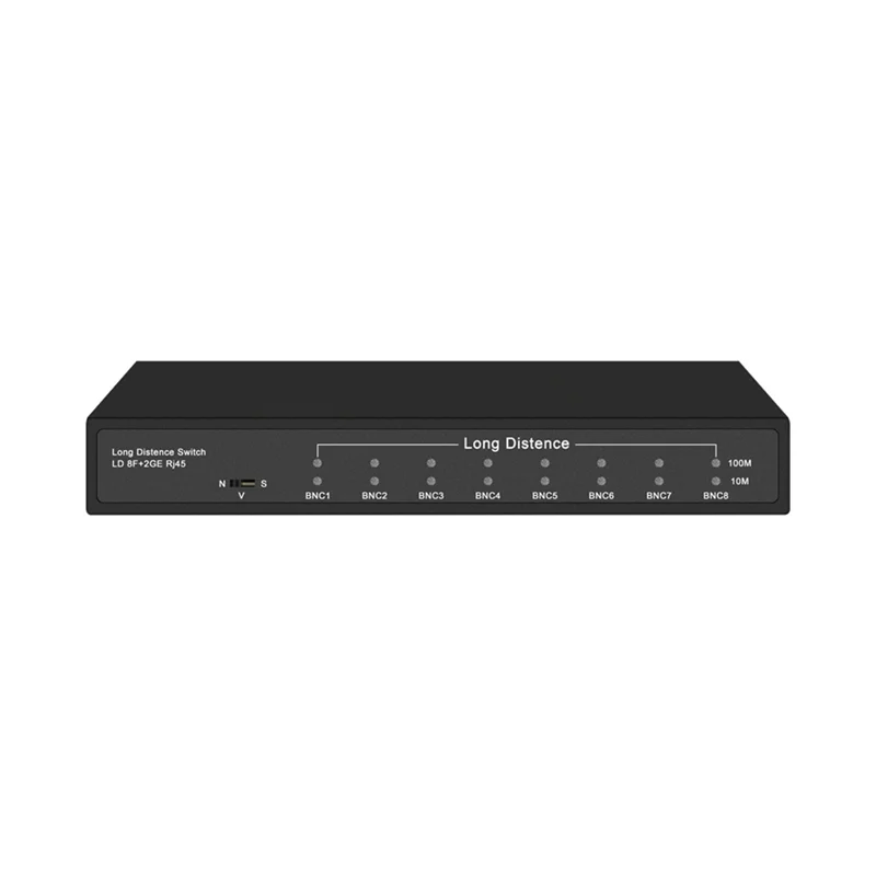 POE PLUS 8-Port Coaxial Switch With 4X10gbe RJ45 Uplink 100Mbps BNC Extender Long Distance Transmission-ABIU
POE PLUS 8-Port Coaxial Switch With 4X10gbe RJ45 Uplink 100Mbps BNC Extender Long Distance Transmission-ABIU