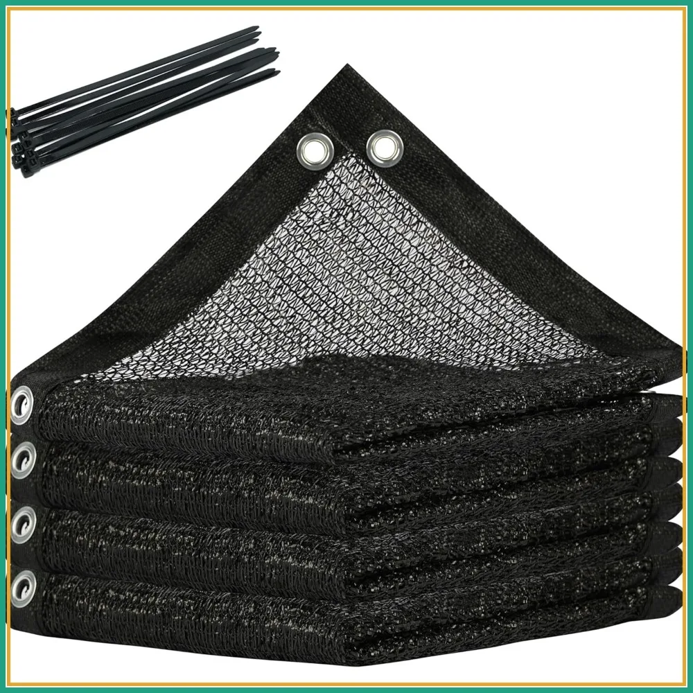 50% Shade Cloth for Plant, Black 12FT x 20FT Outdoor Shade Tarp, Sunblock Net with Grommets & Zip Ties for Garden Greenhouse
50% Shade Cloth for Plant, Black 12FT x 20FT Outdoor Shade Tarp, Sunblock Net with Grommets & Zip Ties for Garden Greenhouse