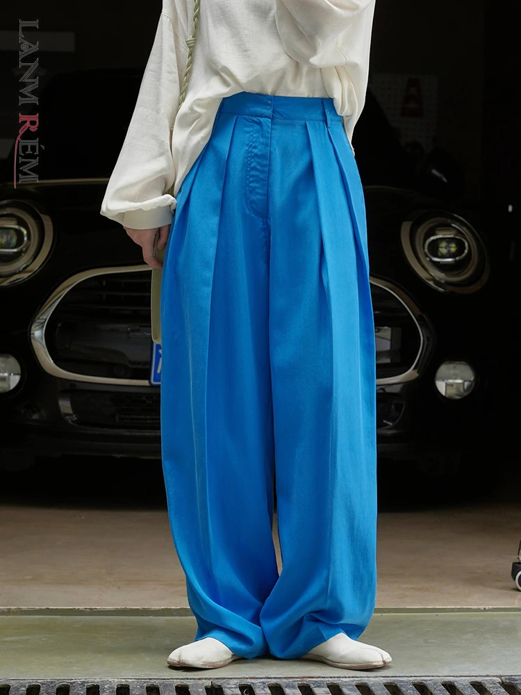 LANMREM Casual Pants For Women 2023 Autumn New High Waist Wide Leg Solid Color Trousers Female Streetwear Clothes 2DA1655
LANMREM Casual Pants For Women 2023 Autumn New High Waist Wide Leg Solid Color Trousers Female Streetwear Clothes 2DA1655