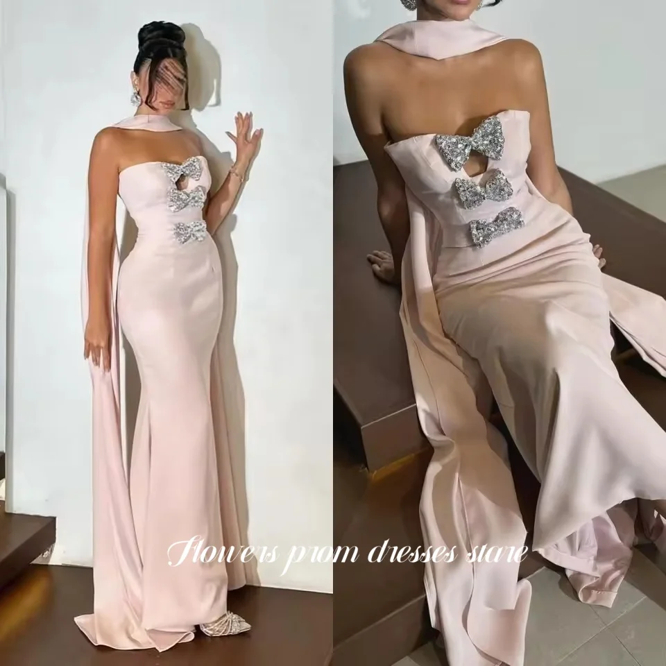Flowers Prom Mermaid Party Dress with Shawl Sequined Bow Evening Dress Formal Prom Dress فستان سهرة vestidos de novia Customized
Flowers Prom Mermaid Party Dress with Shawl Sequined Bow Evening Dress Formal Prom Dress فستان سهرة vestidos de novia Customized