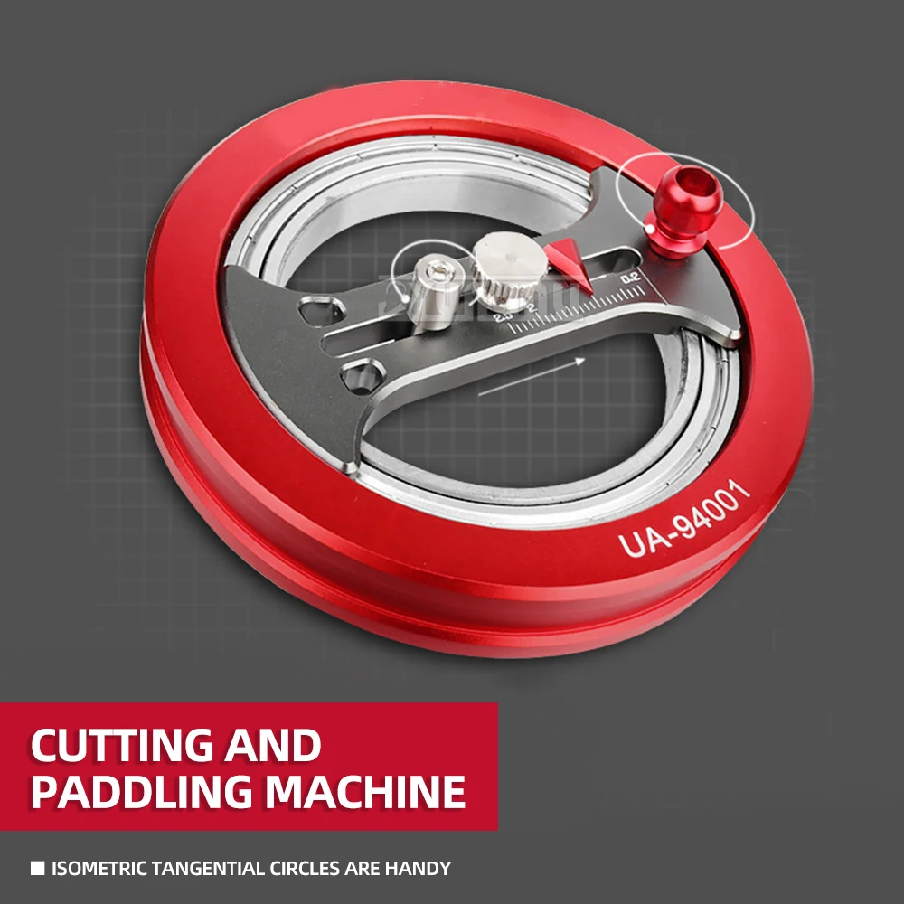 Circular cutter with infinite adjustment, compass blade for cutting, sandpaper for covering paper
Circular cutter with infinite adjustment, compass blade for cutting, sandpaper for covering paper