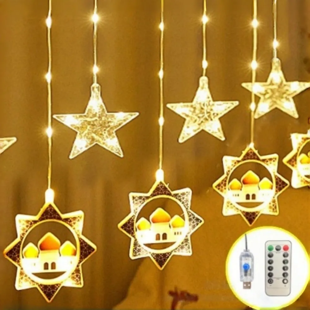 1 шт., USB-питание, Рамадан, домашний замок с луной/звездой, кожаный занавес, 8 режимов, подвесной сказочный светильник для мусульманского фестиваля, домашней вечеринки
1 шт., USB-питание, Рамадан, домашний замок с луной/звездой, кожаный занавес, 8 режимов, подвесной сказочный светильник для мусульманского фестиваля, домашней вечеринки