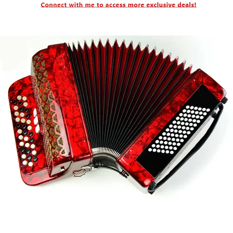 SEASOUND OEM Professional 34 Buttons 72 Bass 3 Registers Button Accordion Instrument Acordeon JB3472
SEASOUND OEM Professional 34 Buttons 72 Bass 3 Registers Button Accordion Instrument Acordeon JB3472