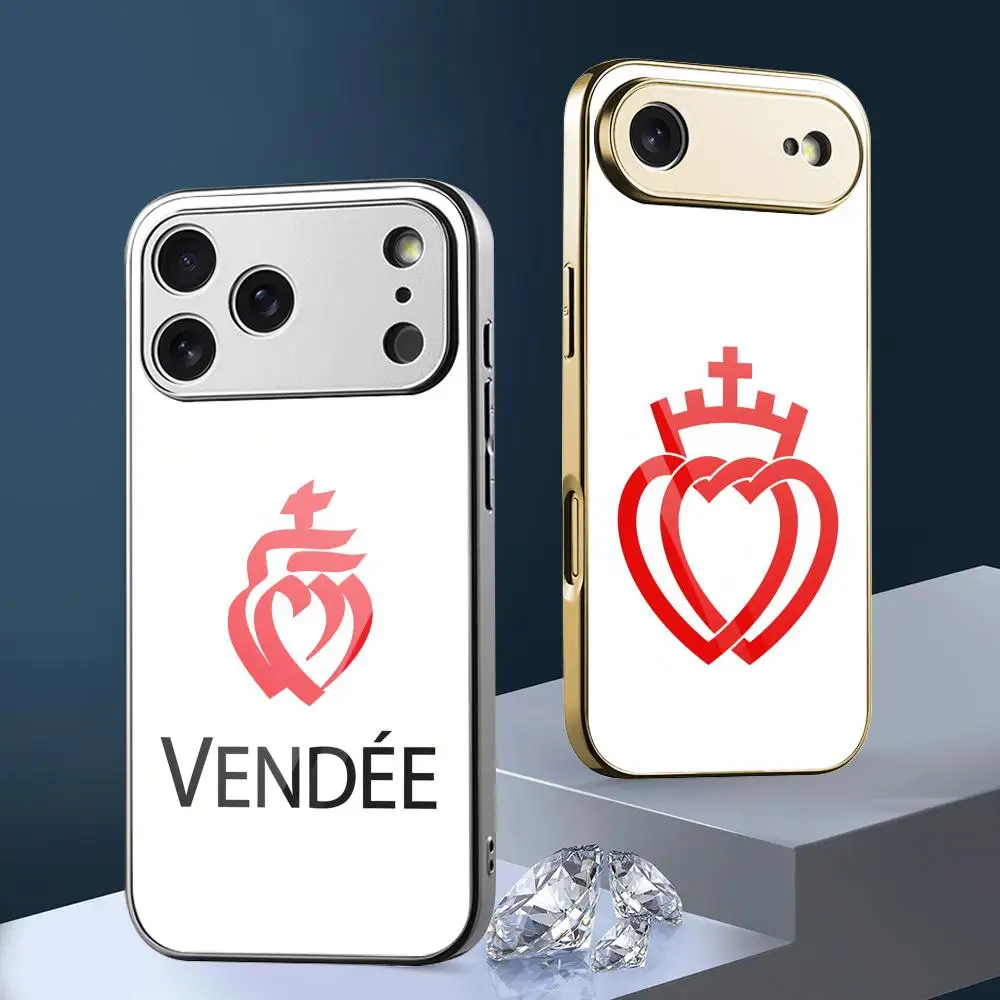 France Vendee Phone Case For iPhone 17 16 15 14 13 Pro Max Plus Electroplated Metal Case Glass Back Cover
France Vendee Phone Case For iPhone 17 16 15 14 13 Pro Max Plus Electroplated Metal Case Glass Back Cover