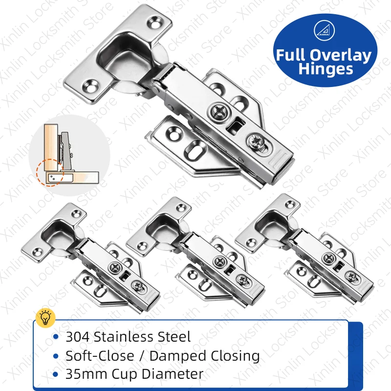 4 Pieces Hydraulic Cabinet Hinges Stainless Steel Damper Buffer Soft Closing Cabinet Door Hinge Silent FurnitureHinges
4 Pieces Hydraulic Cabinet Hinges Stainless Steel Damper Buffer Soft Closing Cabinet Door Hinge Silent FurnitureHinges