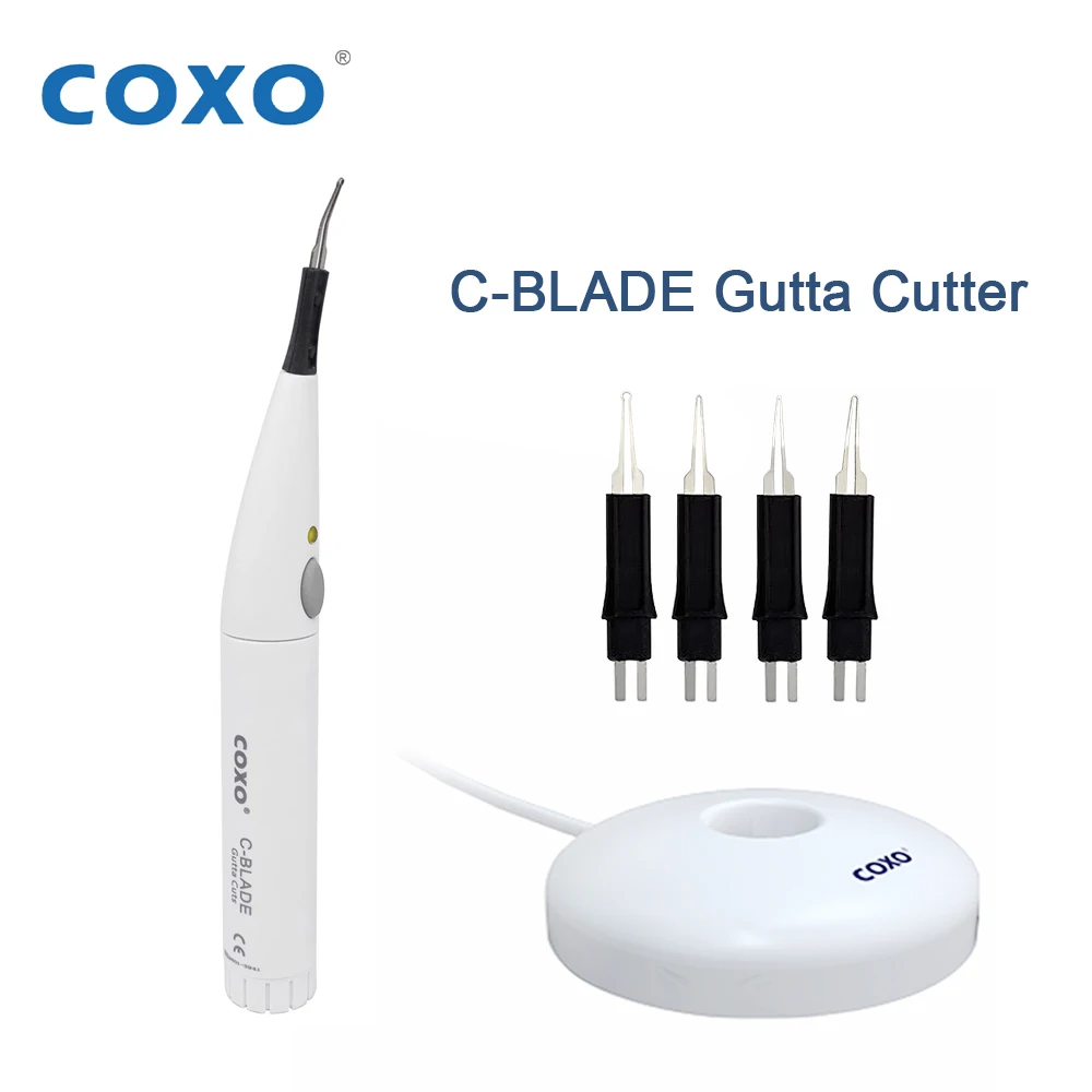 COXO C-BLADE Gutta Percha Cutter With 4 Tips Fast Heat Up and Cooling Dental Cordless Gutta Cutter Dental Equipment
COXO C-BLADE Gutta Percha Cutter With 4 Tips Fast Heat Up and Cooling Dental Cordless Gutta Cutter Dental Equipment