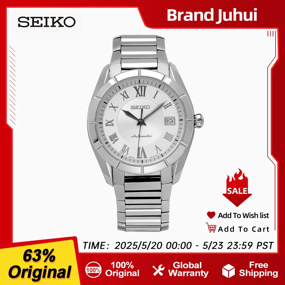 Японские оригинальные часы SEIKO, мужские автоматические механические часы для бизнеса и отдыха
Японские оригинальные часы SEIKO, мужские автоматические механические часы для бизнеса и отдыха