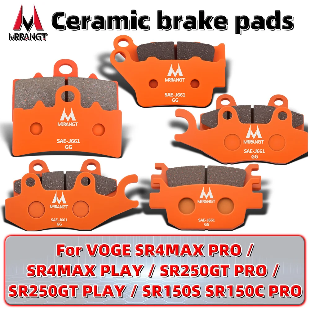 MRRANGT Motorcycle Performance Ceramic Brake Pads Set for VOGE SR4MAX PRO/PLAY SR250GT PRO/PLAY Fits SR150S SR150C PRO
MRRANGT Motorcycle Performance Ceramic Brake Pads Set for VOGE SR4MAX PRO/PLAY SR250GT PRO/PLAY Fits SR150S SR150C PRO