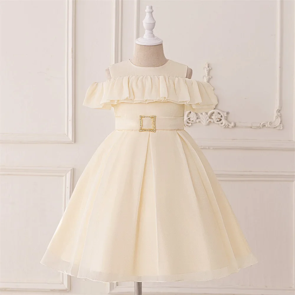 Chiffon Soft Flower Girs Dresses For Kids Children Clothes Belt Princess Dress Sleeveless Wedding Dress Girl Gown 6 8 Years
Chiffon Soft Flower Girs Dresses For Kids Children Clothes Belt Princess Dress Sleeveless Wedding Dress Girl Gown 6 8 Years