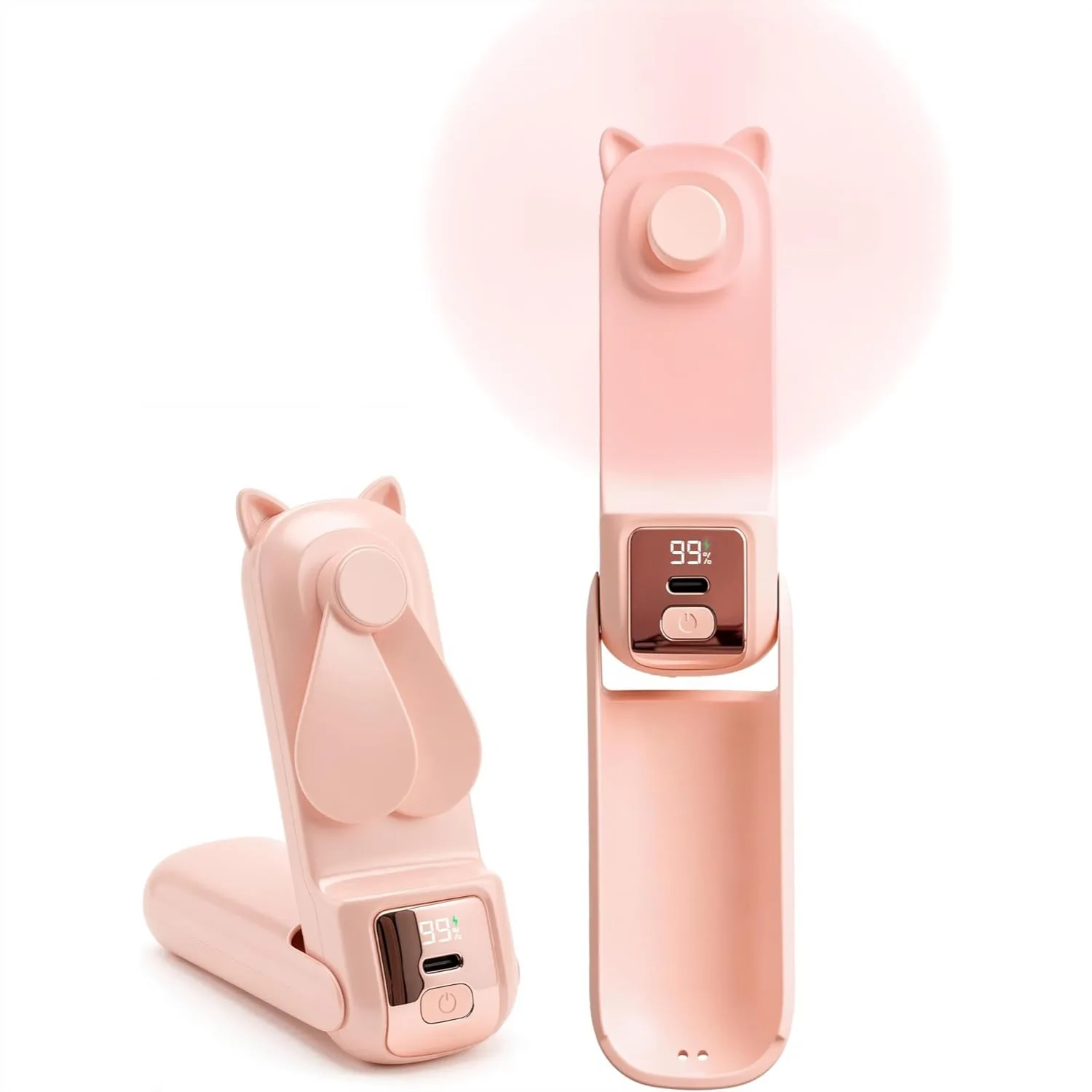 Portable Handheld Fan, Small Rechargeable Mini Fan with 3-Speed, 2000mAh, for Travel, Outdoor, Makeup, Gift for Girls Teens
Portable Handheld Fan, Small Rechargeable Mini Fan with 3-Speed, 2000mAh, for Travel, Outdoor, Makeup, Gift for Girls Teens