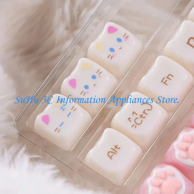 148Key PBT Keycaps Set In Lovely Kitten Pattern Perfect For Customizing KeyboardS Witch
148Key PBT Keycaps Set In Lovely Kitten Pattern Perfect For Customizing KeyboardS Witch