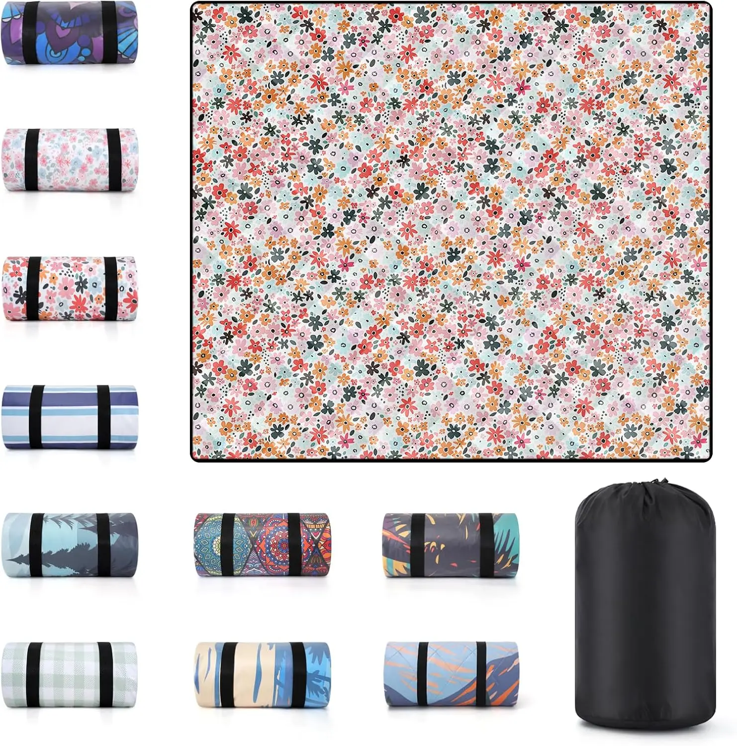 60x80" Picnic Blankets Outdoor Beach Blanket Water Sand Resistant Folding Grass Lawn Concert Park Yard Sitting Mats Backpack
60x80" Picnic Blankets Outdoor Beach Blanket Water Sand Resistant Folding Grass Lawn Concert Park Yard Sitting Mats Backpack