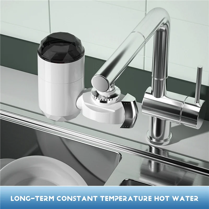 Electric Water Heater With Temperature Display For Kitchen Instant Heating Faucet Heater Tankless Water Heater EU Plug
Electric Water Heater With Temperature Display For Kitchen Instant Heating Faucet Heater Tankless Water Heater EU Plug