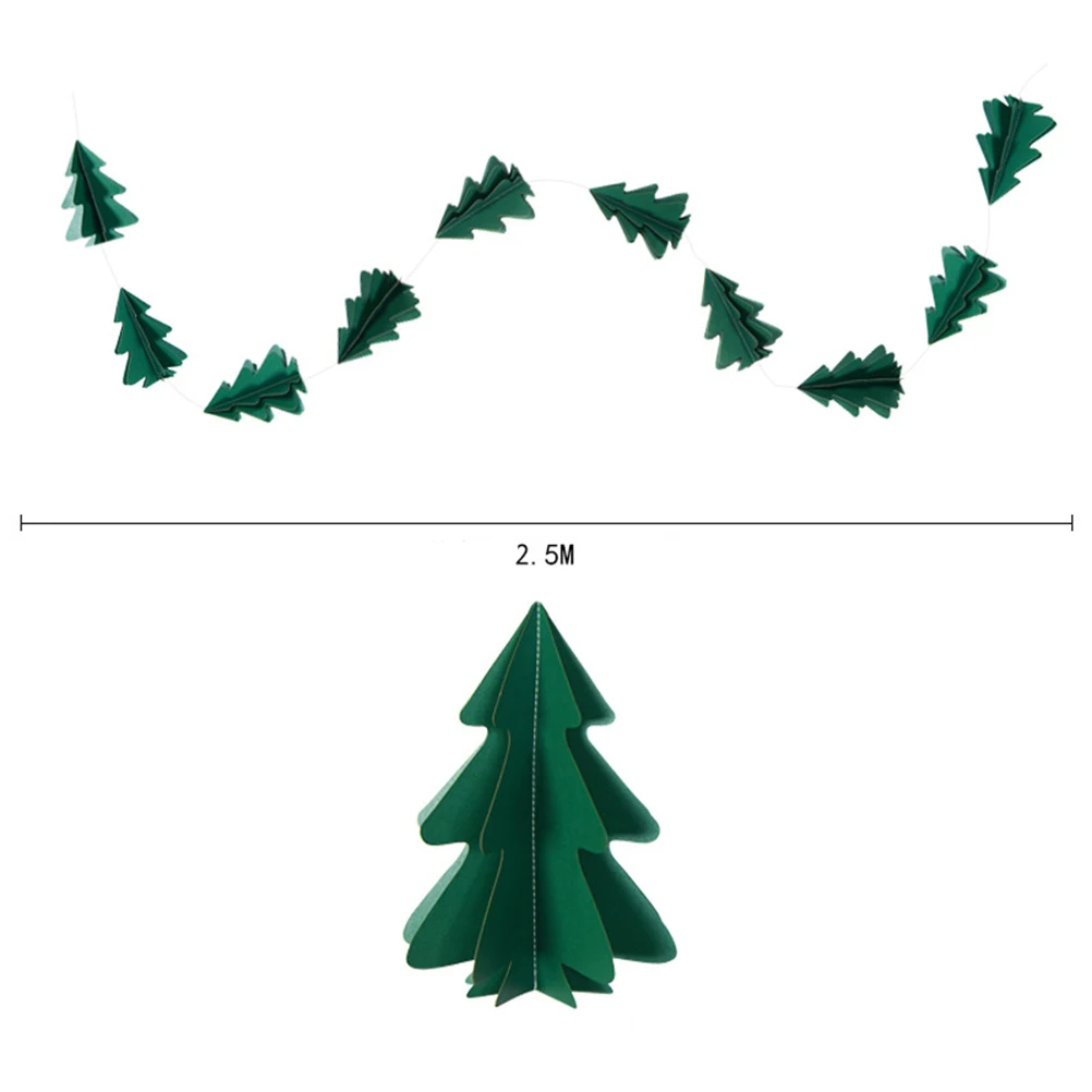 3 D Mini Christmas Tree Banner Decorations Three-dimensional Hanging Streamer Bunting
3 D Mini Christmas Tree Banner Decorations Three-dimensional Hanging Streamer Bunting