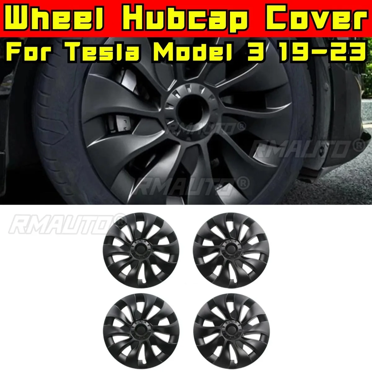 18inch Hub Cap For Tesla Model 3 2019-2023 Body Kit Wheel Cap Automobile Tire Wheel Hubcap Cover Modification Part
18inch Hub Cap For Tesla Model 3 2019-2023 Body Kit Wheel Cap Automobile Tire Wheel Hubcap Cover Modification Part