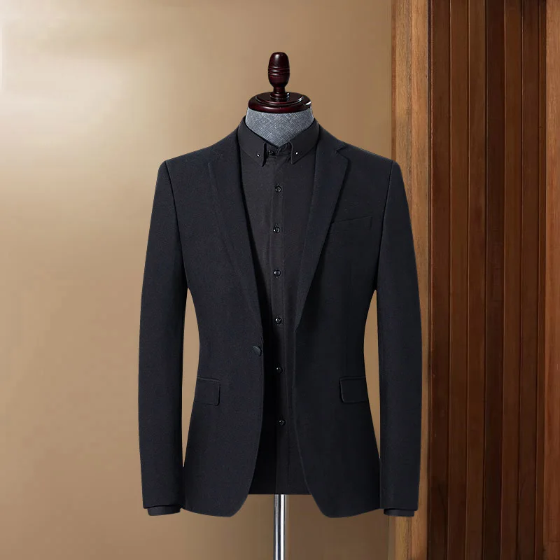 KIDWHXR Blazer Men Spring Autumn Simple Solid Color Long Sleeve Male Suit Coat Slim Breathable Casual Versatile Man Outerwear
KIDWHXR Blazer Men Spring Autumn Simple Solid Color Long Sleeve Male Suit Coat Slim Breathable Casual Versatile Man Outerwear