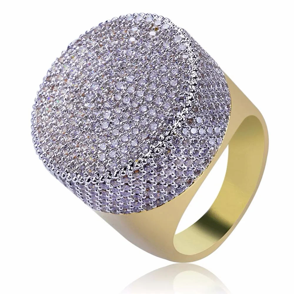 Роскошное кольцо в стиле хип-хоп с цирконом AAA CZ Ice Out Bling, золотое кольцо золотого цвета, круглые большие широкие мужские кольца с печаткой, ювелирные изделия Rappers 7-11
Роскошное кольцо в стиле хип-хоп с цирконом AAA CZ Ice Out Bling, золотое кольцо золотого цвета, круглые большие широкие мужские кольца с печаткой, ювелирные изделия Rappers 7-11