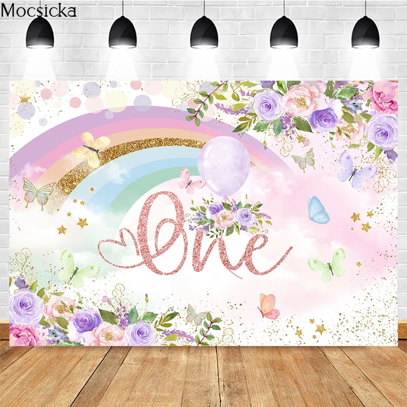 1st Birthday Party Background Rainbow Sparkle Floral Decoration Princess Girl Portrait Photo Backdrop Studio Photography Props
1st Birthday Party Background Rainbow Sparkle Floral Decoration Princess Girl Portrait Photo Backdrop Studio Photography Props