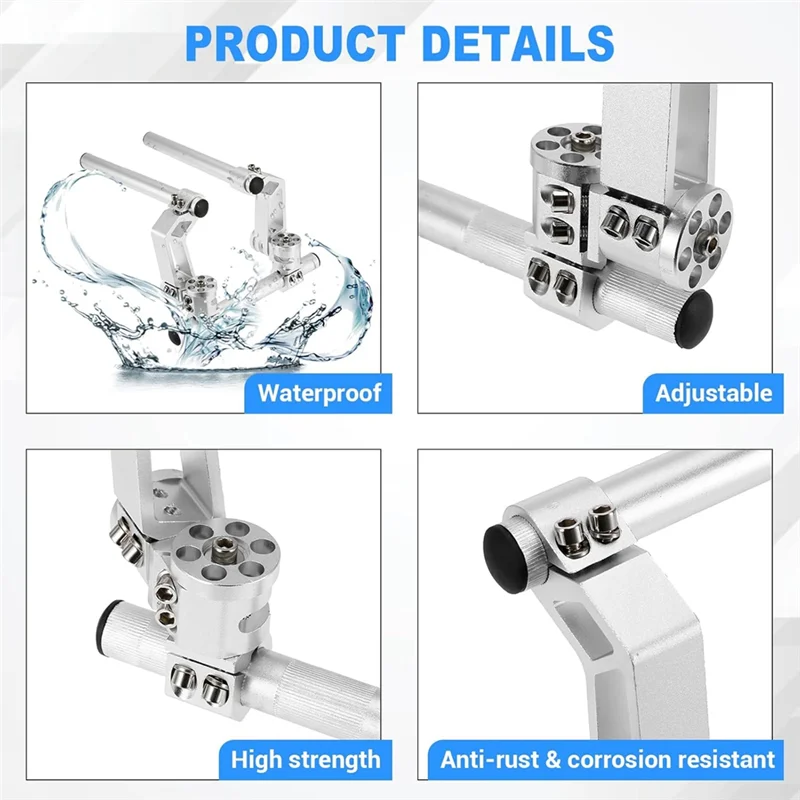 A03Z-Adjustable Motorcycle Handlebars Handle Bar, Detachable Steering Hangers Handle Bars System For 125Cc Scooter Silver
A03Z-Adjustable Motorcycle Handlebars Handle Bar, Detachable Steering Hangers Handle Bars System For 125Cc Scooter Silver