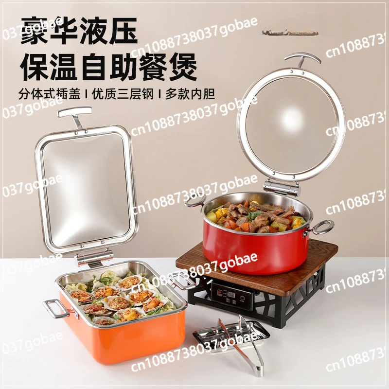 Шведская печь из нержавеющей стали 304, отель, нагреватель овощей, изоляционная печь, три слоя
Шведская печь из нержавеющей стали 304, отель, нагреватель овощей, изоляционная печь, три слоя