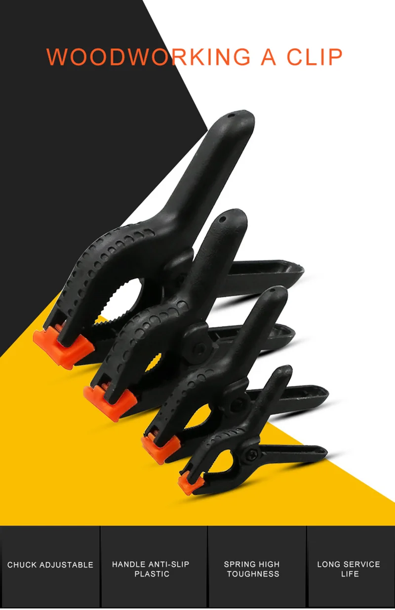 1Pcs 2/3/4/6inch Spring Clamps DIY Woodworking Tools Plastic Nylon Clamps For Woodworking Spring Clip Photo Studio Background
1Pcs 2/3/4/6inch Spring Clamps DIY Woodworking Tools Plastic Nylon Clamps For Woodworking Spring Clip Photo Studio Background