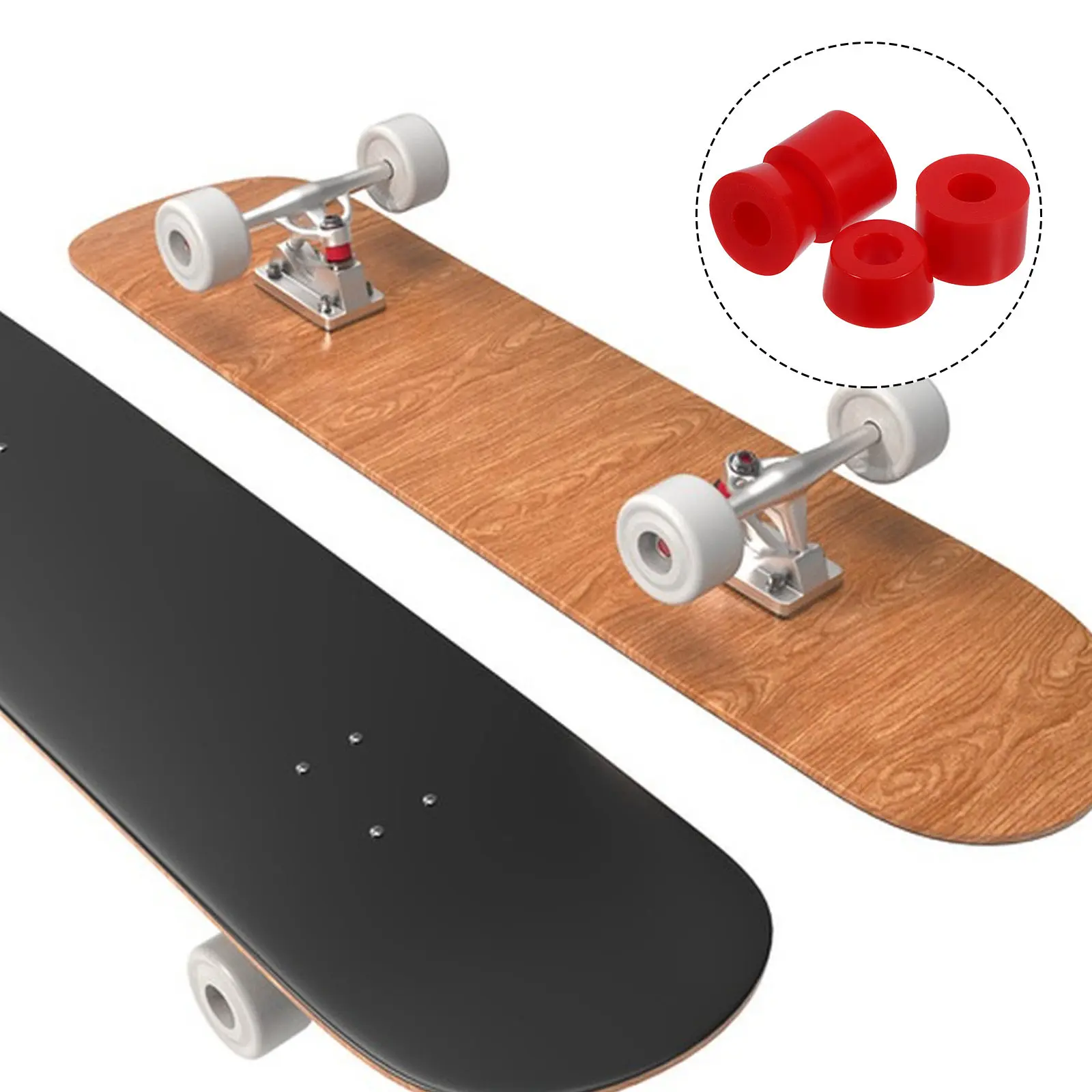 4Pcs Skateboard Shockproof Cushion Kit Stable PU Shock Absorbers Replacement Bushings Smooth Vibration Control
4Pcs Skateboard Shockproof Cushion Kit Stable PU Shock Absorbers Replacement Bushings Smooth Vibration Control