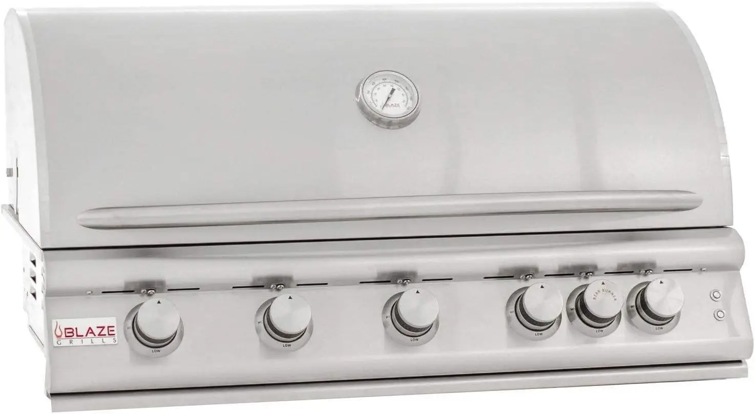 Blaze LTE 40-Inch 5-Burner Built-in Natural Gas Grill with Rear Infrared Burner and Grill Lights BLZ-5LTE-NG
Blaze LTE 40-Inch 5-Burner Built-in Natural Gas Grill with Rear Infrared Burner and Grill Lights BLZ-5LTE-NG