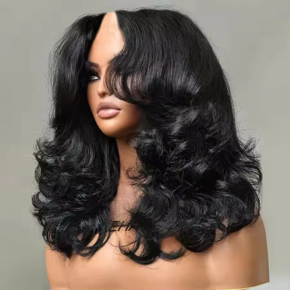 Black Brown Nautral 100% Remy Human Hair Wigs with Clips/Comb Afro Black Women Glueless 250% Loose Deep Wave Opening V Part Wigs
Black Brown Nautral 100% Remy Human Hair Wigs with Clips/Comb Afro Black Women Glueless 250% Loose Deep Wave Opening V Part Wigs