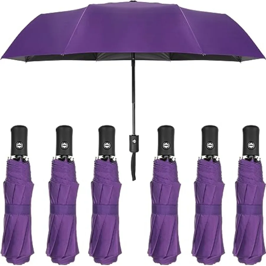 6 Pcs Travel Compact Umbrella Automatic Open Close Windproof Small Light Backpack Purse Car Portable Collapsible Umbrella for R
6 Pcs Travel Compact Umbrella Automatic Open Close Windproof Small Light Backpack Purse Car Portable Collapsible Umbrella for R