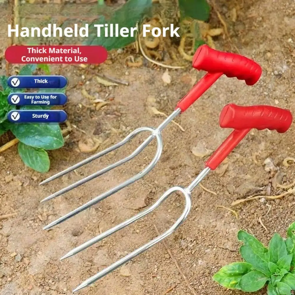 2-Prong Garden Hoe Rake Hand Tiller Cultivator Weed Extractor Shovel for Planting Vegetables Flowers Soil Loosening Fertilizing
2-Prong Garden Hoe Rake Hand Tiller Cultivator Weed Extractor Shovel for Planting Vegetables Flowers Soil Loosening Fertilizing