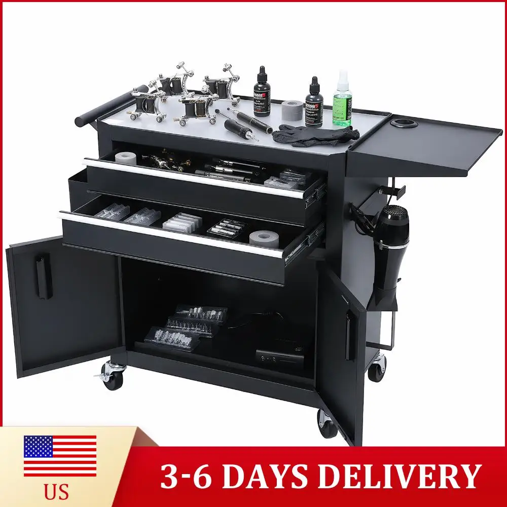 Mobile Hair Stylist Station with Drawers Professional Rolling Tattoo Cart Anti-Scratch Hairdressing Beauty Versatile Equipment
Mobile Hair Stylist Station with Drawers Professional Rolling Tattoo Cart Anti-Scratch Hairdressing Beauty Versatile Equipment
