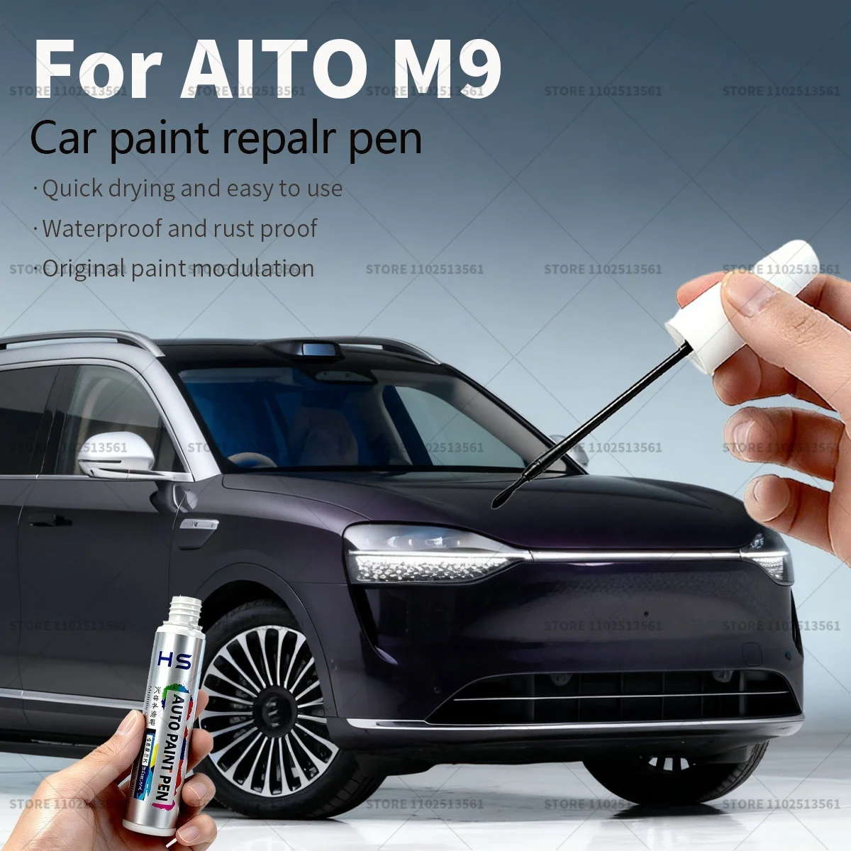 Car Paint Repair Pen Touch Up Scratch Remover DIY Auto Accessories For AITO M9 Orange Y07J Red Black XM1 Green N29J Black Blue
Car Paint Repair Pen Touch Up Scratch Remover DIY Auto Accessories For AITO M9 Orange Y07J Red Black XM1 Green N29J Black Blue