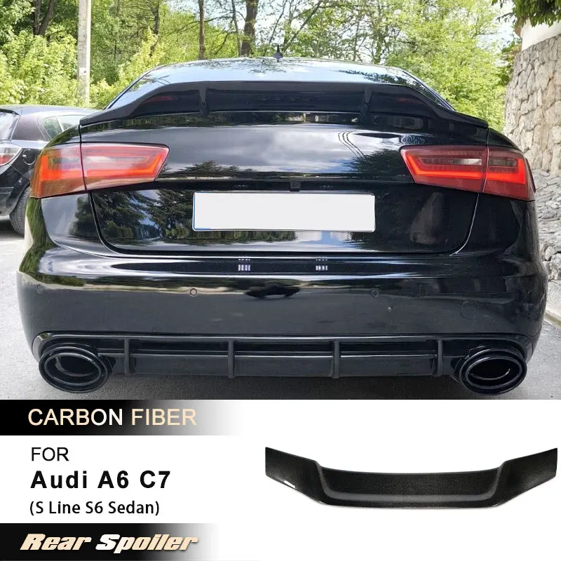 Car Rear Trunk Spoiler Wings for Audi A6 C7 S Line S6 Sedan 2012-2018 Racing Rear Spoiler Boot Wing Lip Body Kit Carbon Fiber
Car Rear Trunk Spoiler Wings for Audi A6 C7 S Line S6 Sedan 2012-2018 Racing Rear Spoiler Boot Wing Lip Body Kit Carbon Fiber