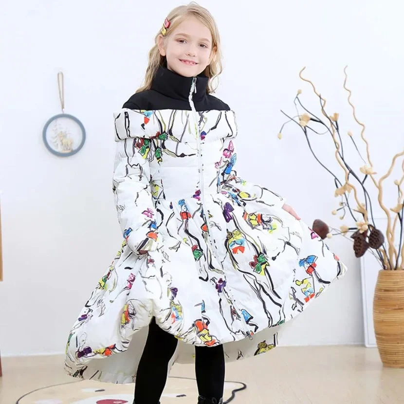 Children's Winter Coat New Fashion Down Jacket For Girl Print Design Warm Outerwear Kids Long Jacket Christmas Clothes A2041
Children's Winter Coat New Fashion Down Jacket For Girl Print Design Warm Outerwear Kids Long Jacket Christmas Clothes A2041