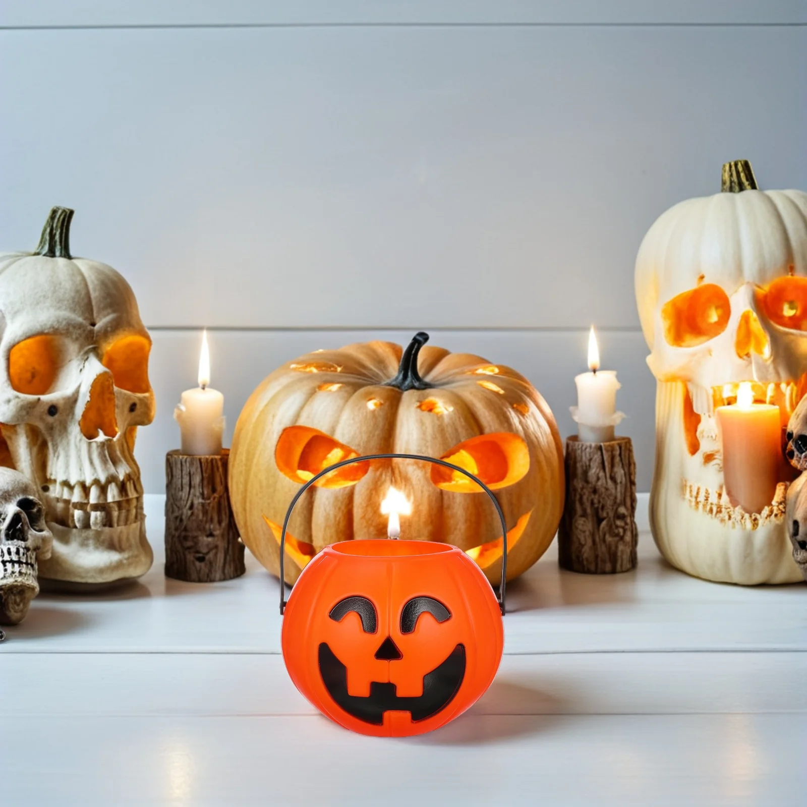 Funny Halloween Pumpkin Bucket Orange Party Decoration Prop Horror Creative Home Decor Container for Autumn Kitchen Bar Use
Funny Halloween Pumpkin Bucket Orange Party Decoration Prop Horror Creative Home Decor Container for Autumn Kitchen Bar Use