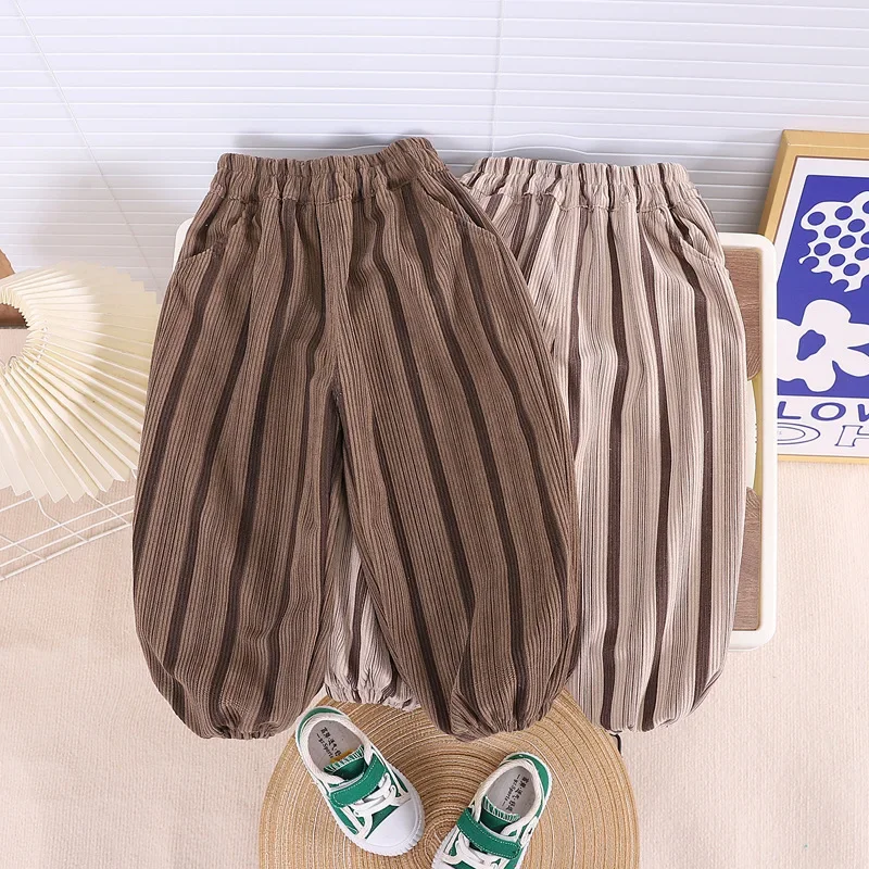 2024 Spring Autumn New Baby Boys Fashion Vertical Striped Sweatpants Harem Pants Children's Casual Sports Trousers Clothing
2024 Spring Autumn New Baby Boys Fashion Vertical Striped Sweatpants Harem Pants Children's Casual Sports Trousers Clothing