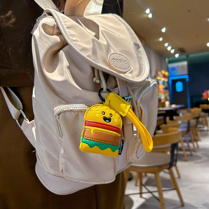 Sandwich Simulation Hamburger Leather Bag Parts Pendant Cute Simple Keychain Personality Female Tide With Accessories
Sandwich Simulation Hamburger Leather Bag Parts Pendant Cute Simple Keychain Personality Female Tide With Accessories