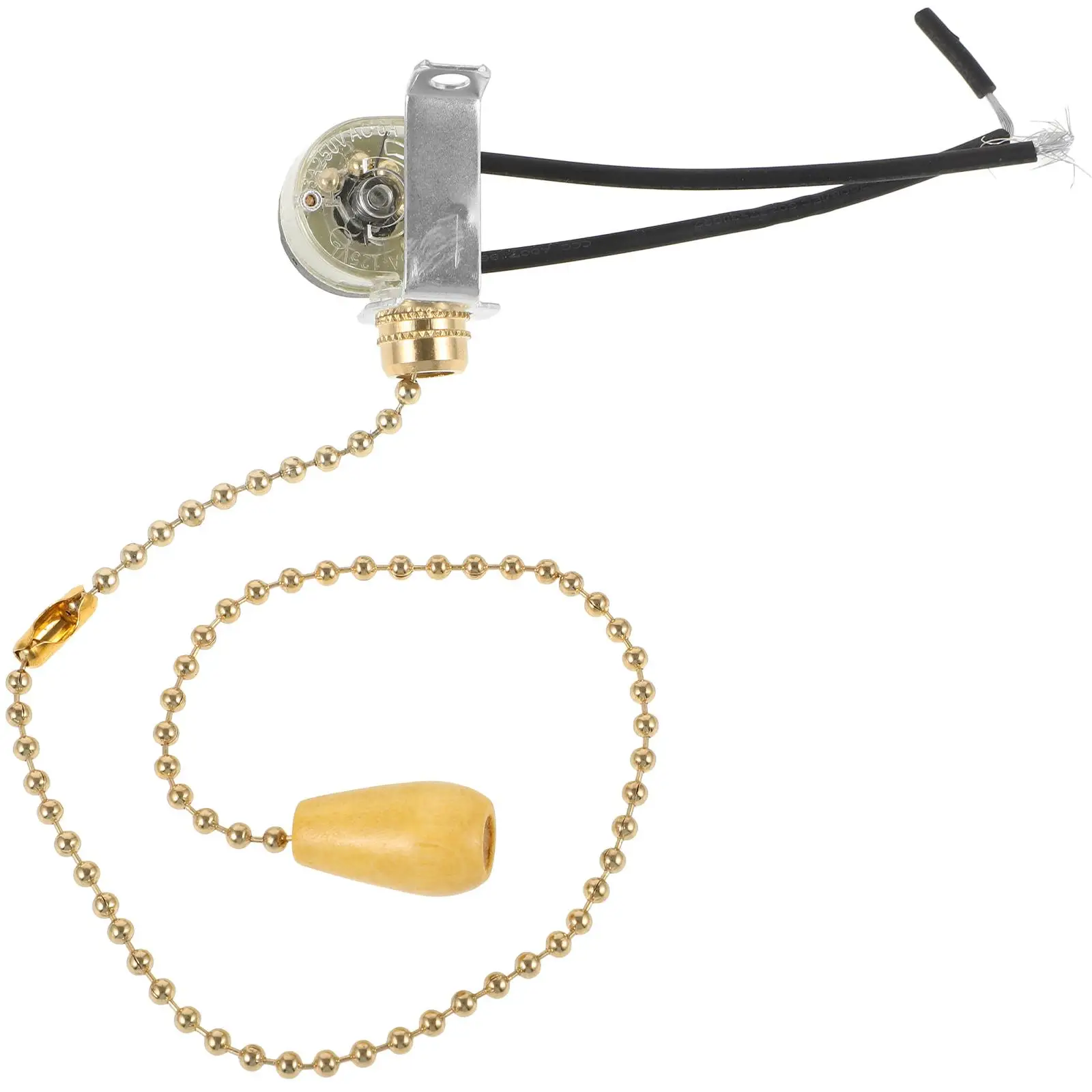 Light Pull Switch 10A Golden 30cm Silent Cord for Bathroom Ceiling Lamp DIY Replacement Part Chain Socket Fixtures
Light Pull Switch 10A Golden 30cm Silent Cord for Bathroom Ceiling Lamp DIY Replacement Part Chain Socket Fixtures